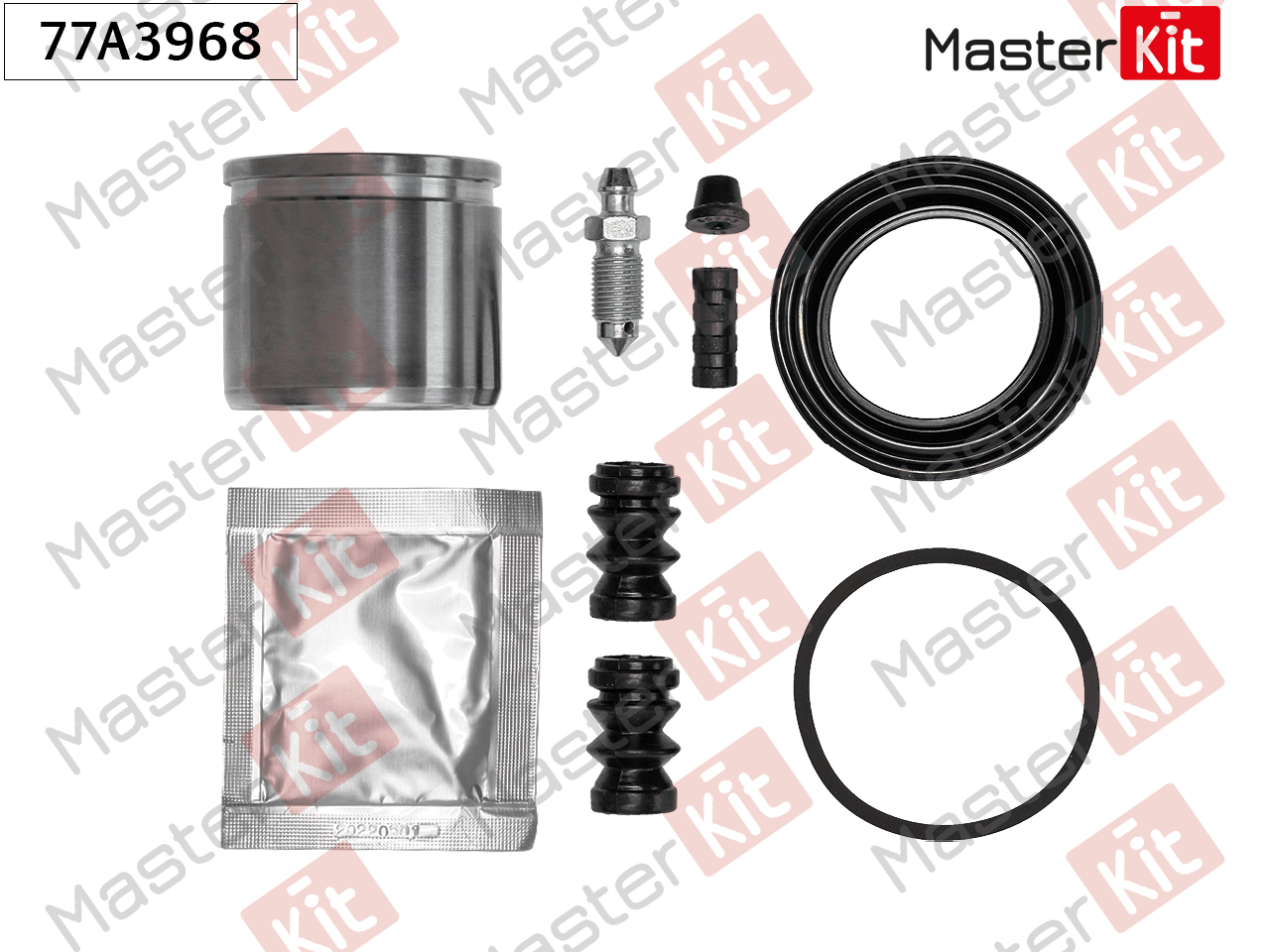 Ремкомплект тормозного суппорта + поршень - Master KiT 77A3968