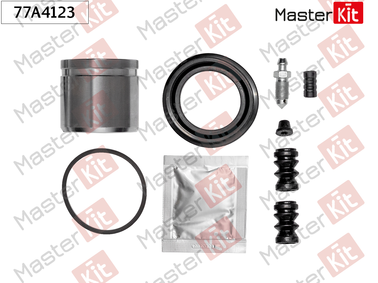 Ремкомплект тормозного суппорта + поршень - Master KiT 77A4123