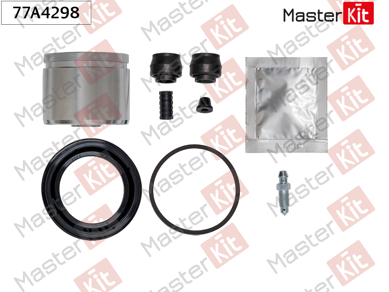 Ремкомплект тормозного суппорта + поршень - Master KiT 77A4298