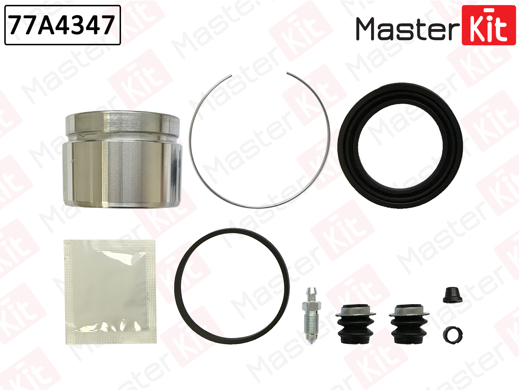 Ремкомплект тормозного суппорта + поршень - Master KiT 77A4347