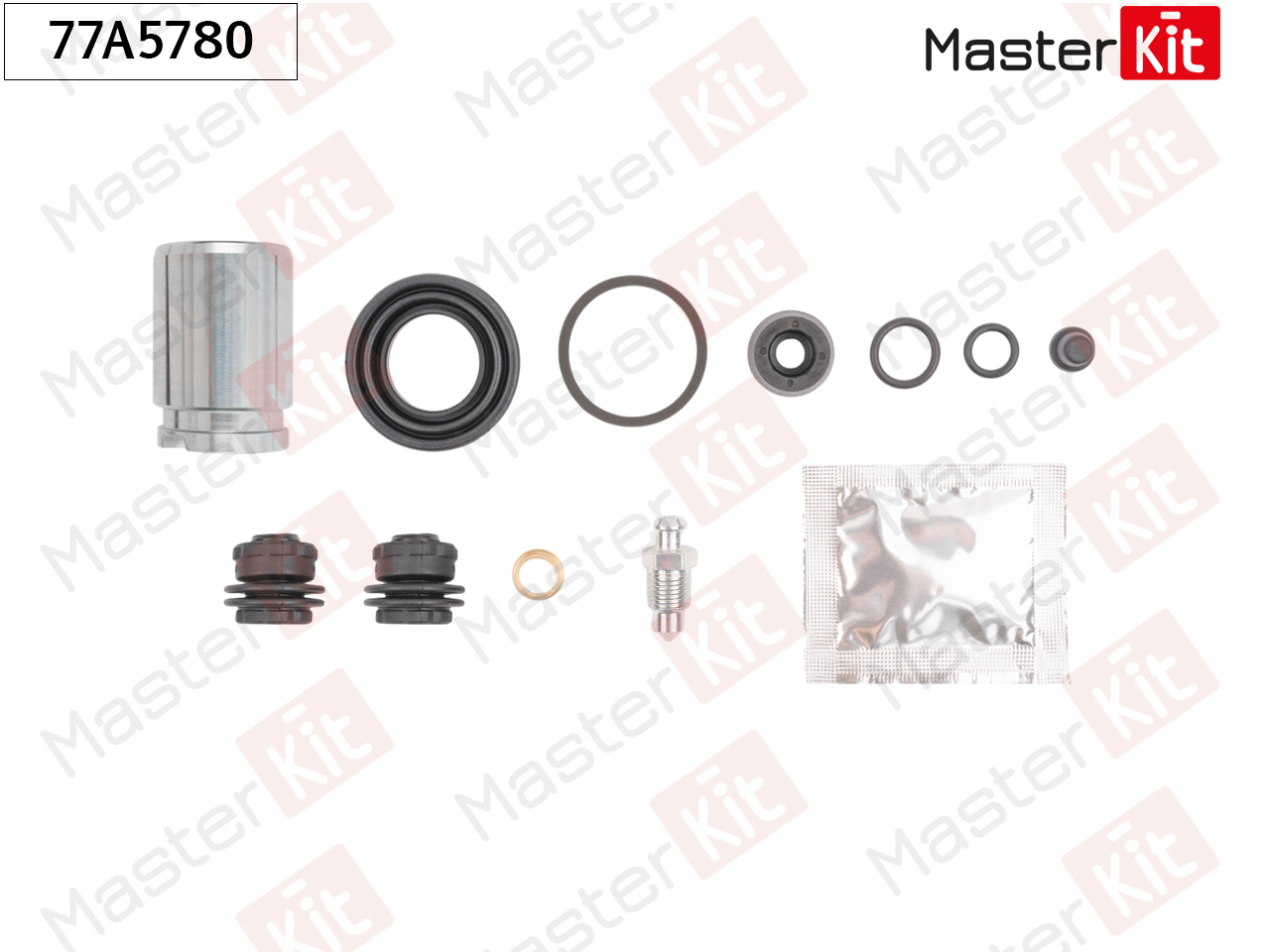 Ремкомплект тормозного суппорта + поршень - Master KiT 77A5780