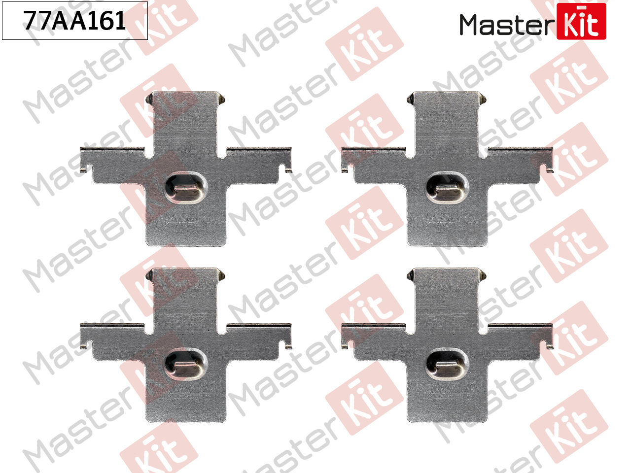 Ремкомплект крепления тормозных колодок - Master KiT 77AA161