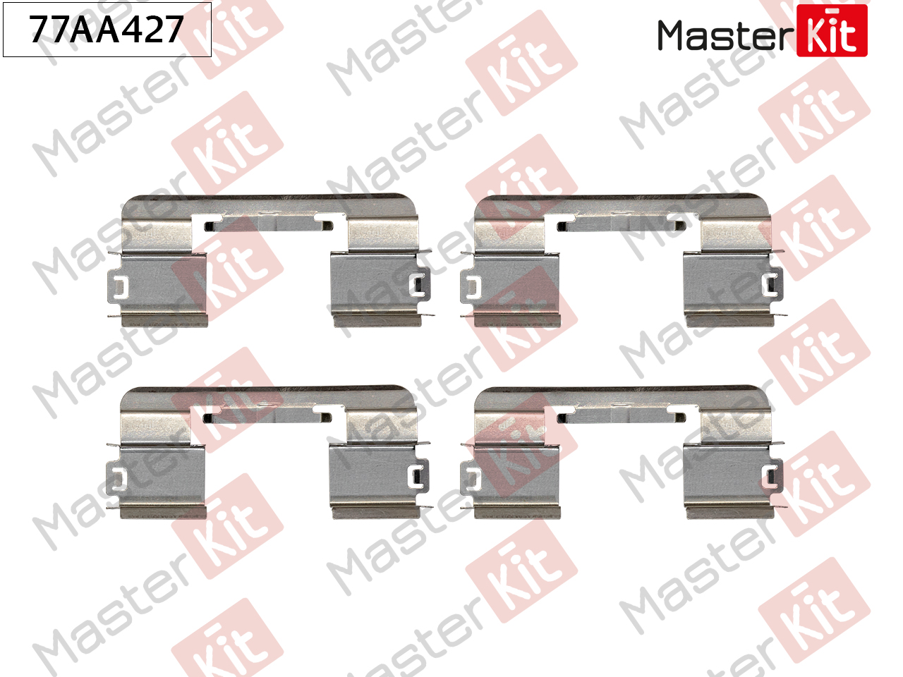 Ремкомплект крепления тормозных колодок - Master KiT 77AA427