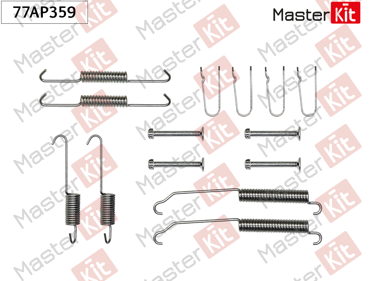 Ремкомплект крепления тормозных колодок - Master KiT 77AP359