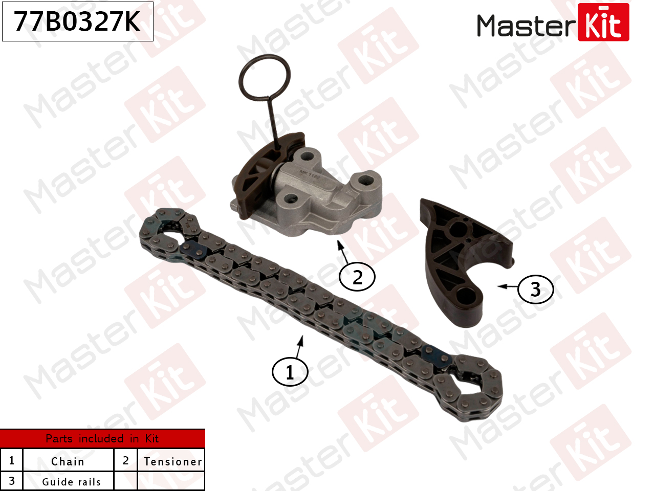 Комплект цепи масляного насоса - Master KiT 77B0327K