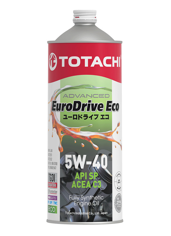 5w-40 eurodrive ECO SP, C3 1л (синт. мотор. масло) - Totachi E6701