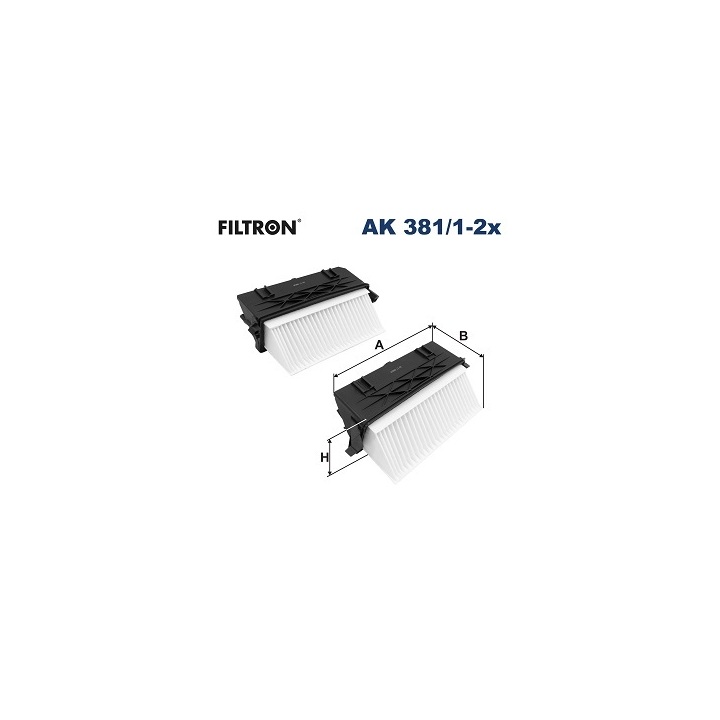 Фильтр воздушный - FILTRON AK 381/1-2x