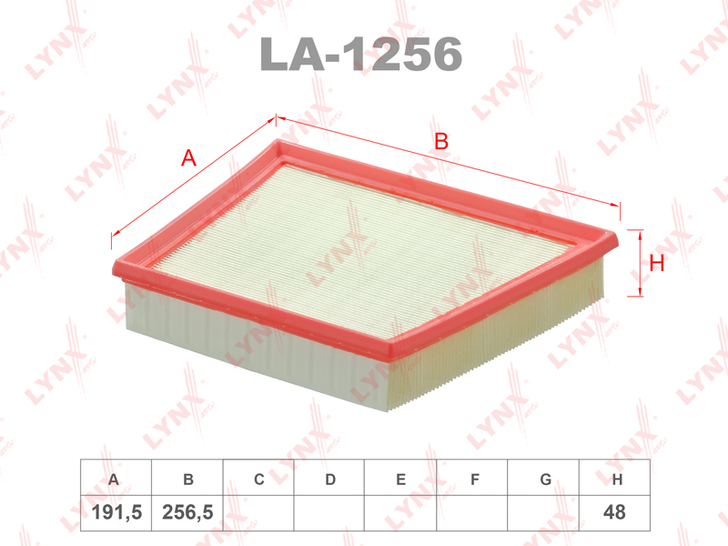 Фильтр воздушный - LYNXauto LA-1256