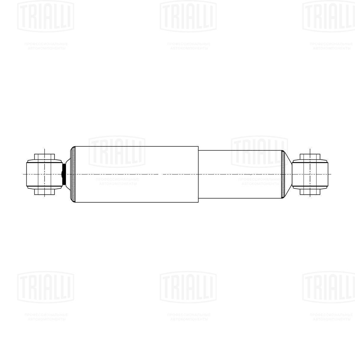 Амортизатор для а/м Volvo VNL (06-)/vnl (18-)/vnr (18-) (323/464 16x50 16x50 o/o) пер. HCV - Trialli AH 53024