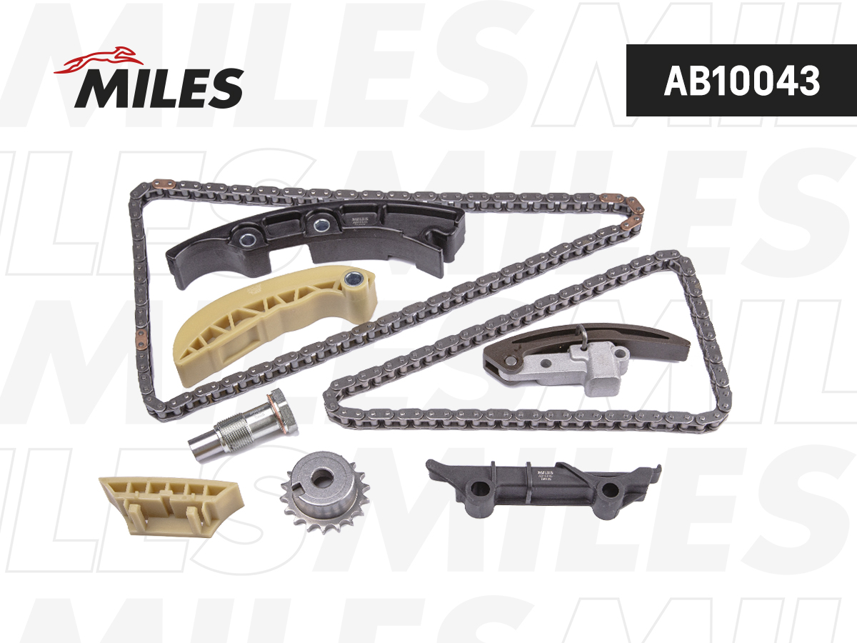 Комплект цепи ГРМ VAG 3.2 V6 99- co звездочкой - Miles AB10043