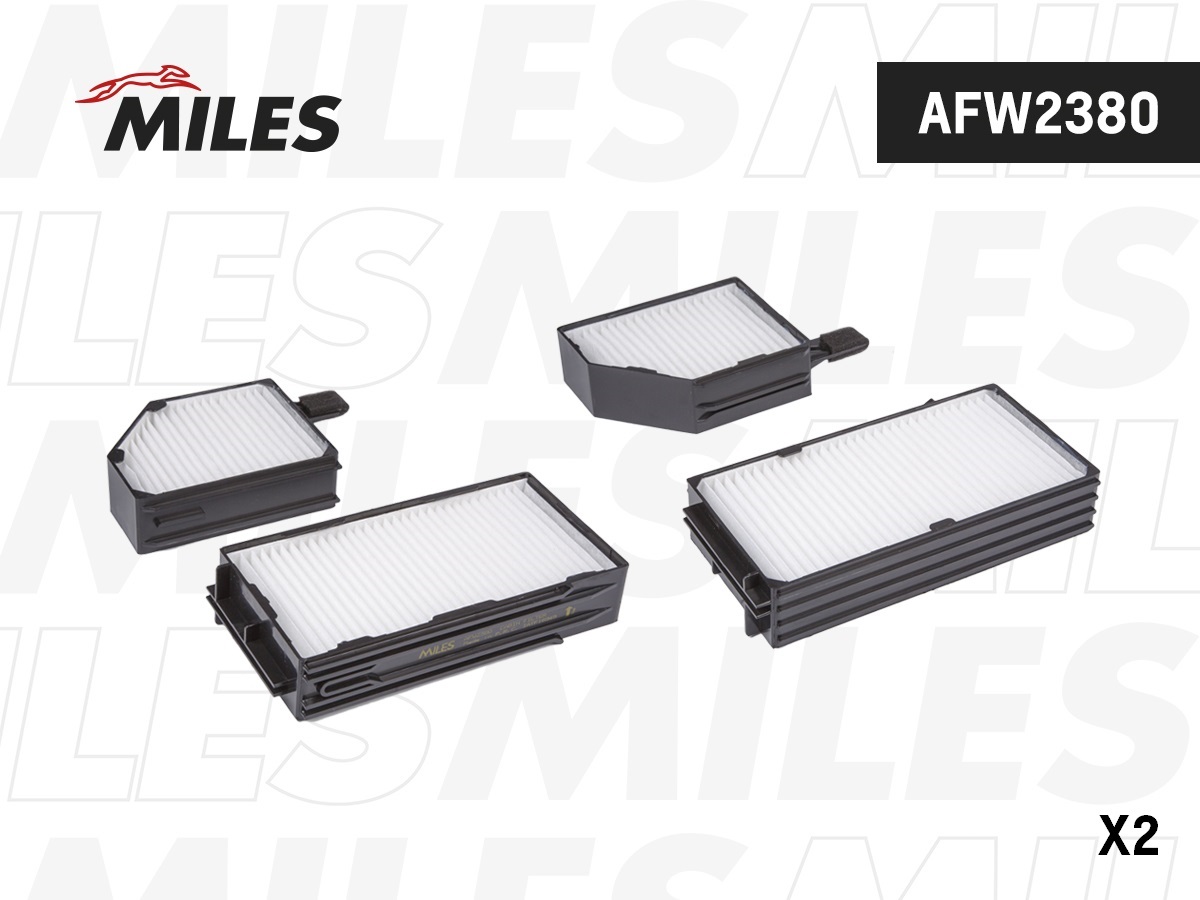 Фильтр салона subaru legacy 98-03 (2шт) - Miles AFW2380