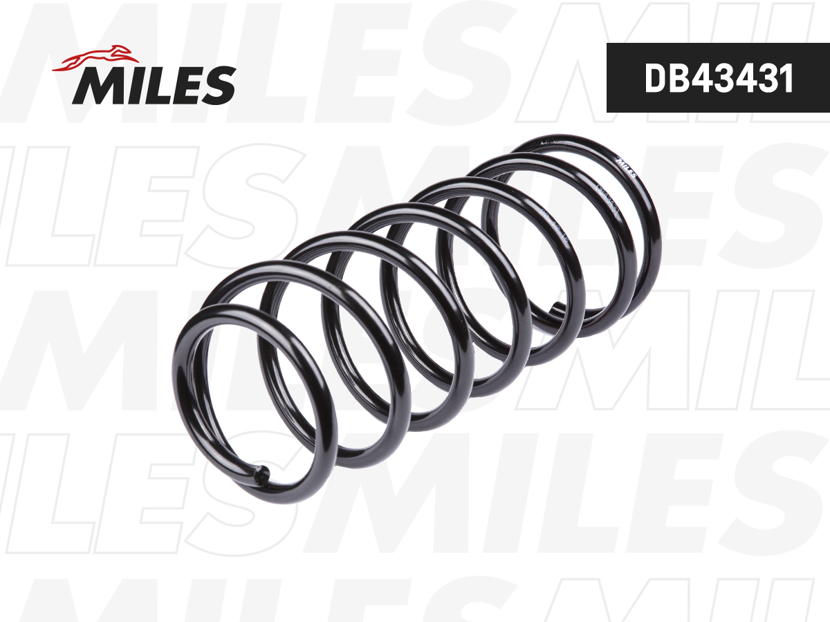 Пружина подвески daewoo lanos 1.4/1.5/1.6 97- передняя - Miles DB43431