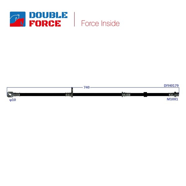 Шланг тормозной - DOUBLE FORCE DFH0179