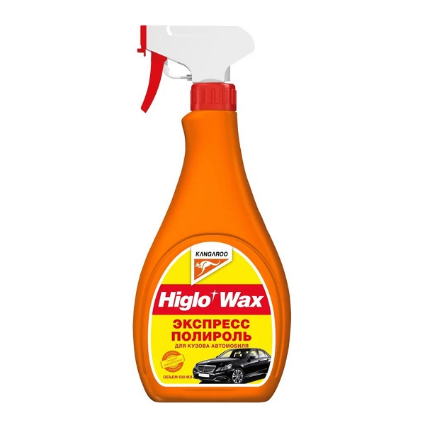 Higlo Wax - жидкий воск Экспресс-полироль для кузова а/м (500ml) - Kangaroo 312665