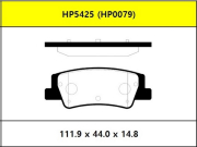 Колодки тормозные дисковые задние hyundai sonata DN8 19- / KIA K5 19- - HSB HP5425