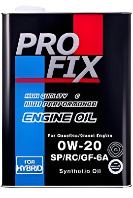 Масло моторное синтетическое 4л - Engine Oil 0w20 sp/gf-6 - PROFIX SP0W20C