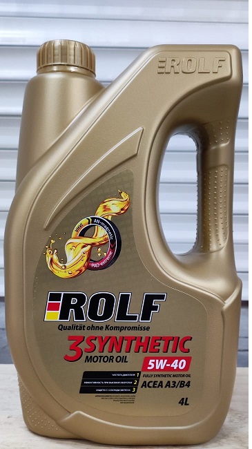3-synthetic синт. 5w40 4л a3/b4 (4шт/уп) пластик - ROLF 322731