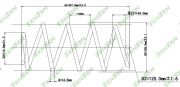 Пружина подвески передней Kia Sorento II (xm) 2.2CRDi 09> - SENSEN SCP10169