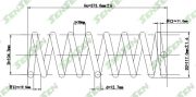 Пружина подвески задней Ford Mondeo 1.6-1.8td Turnier 96-00 - SENSEN SCP10174