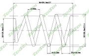 Пружина подвески передней Toyota Camry 2.4VVTi 01-06 - SENSEN SCP10175