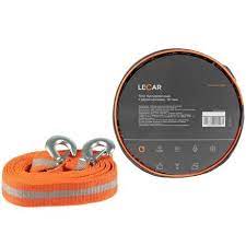 Трос буксировочный 5 тонн лента с петля/петля 4,5 м () - LECAR LECAR000140806