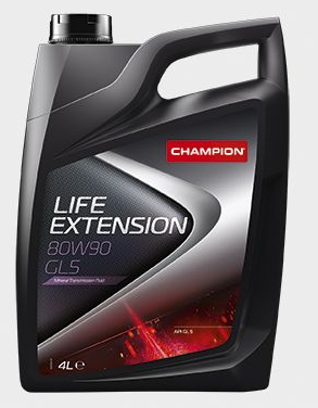 Масло трансмиссионное 80w90 мин. life extension GL 5 (4л) () - Champion 8220319