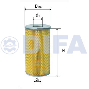 Фильтр масляный ГАЗ ПАЗ лааз - DIFA DIFA5307M