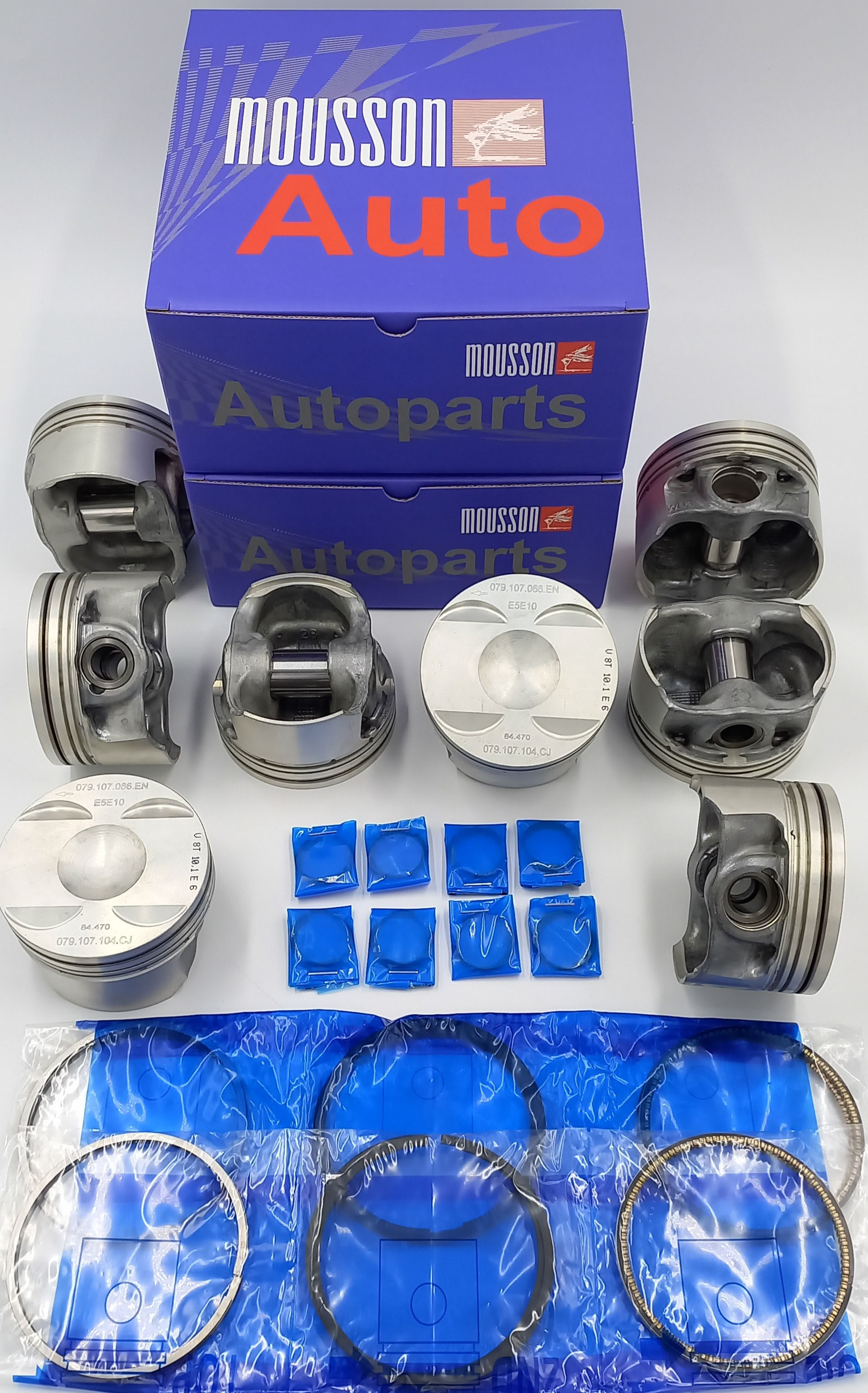 Поршень кольца комплект VW 4.0 ea824 22 mm на 1 цилиндр - Mousson SPR40EA82422STD