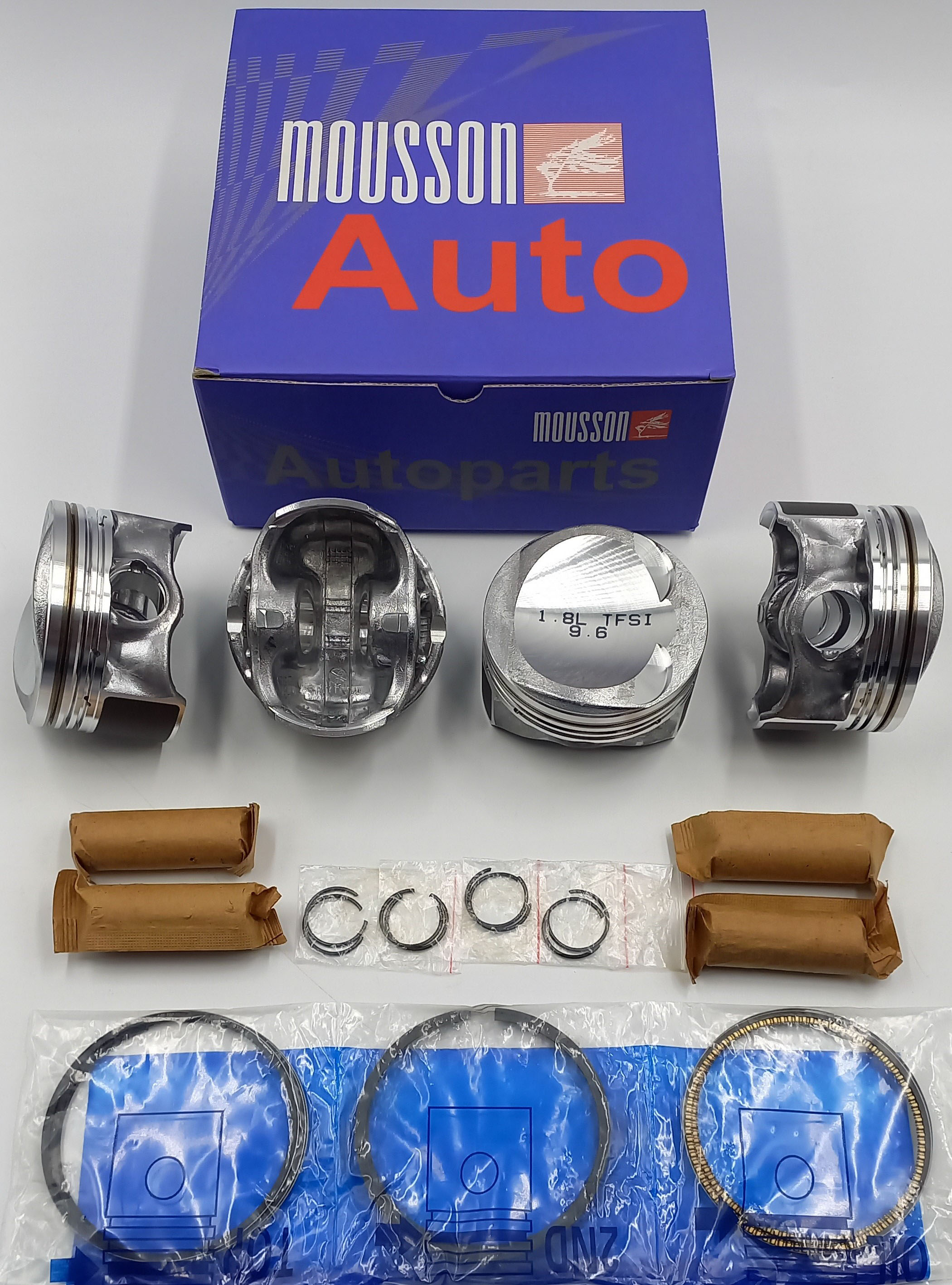 Поршень кольца ремонтные +0,5мм комплект VW 1.8t ea888 21mm на 1 цилиндр - Mousson SPR18EA8882105