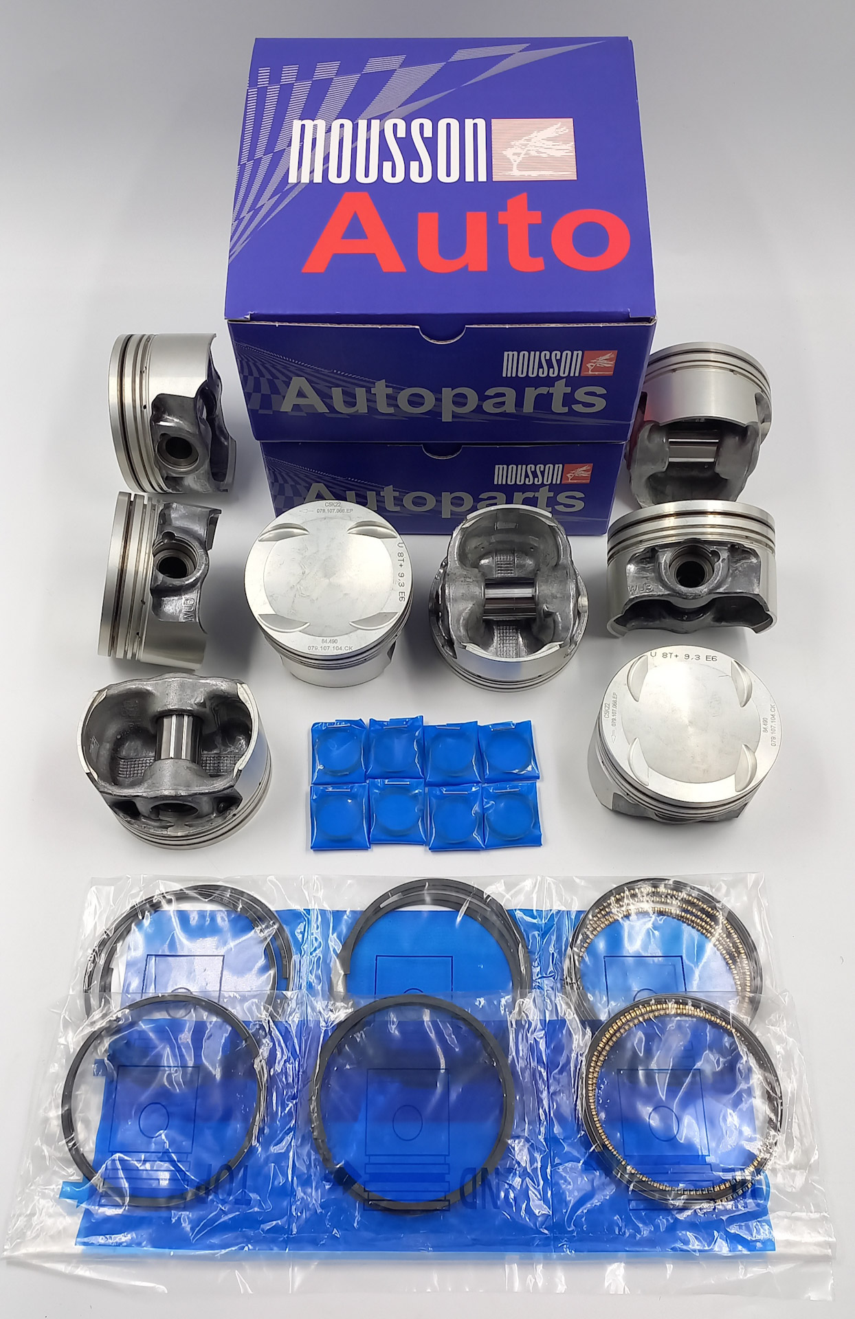 Поршень кольца комплект VW 4.0t ea824 22mm на 1 цилиндр - Mousson SPR40TEA82422STD