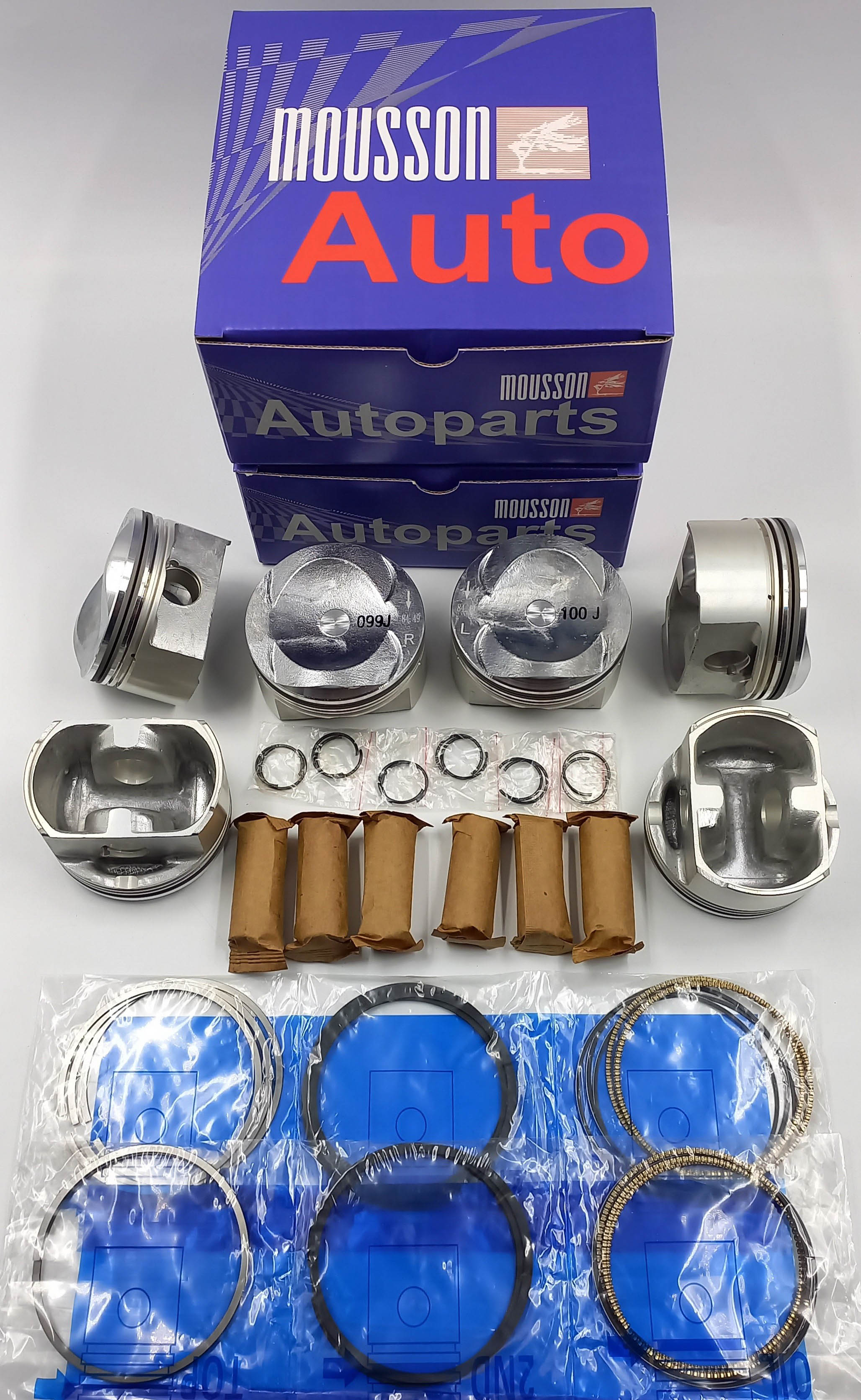 Поршень кольца комплект VW 3.2 ea837 19mm на 1 цилиндр - Mousson SPR32EA83719STD