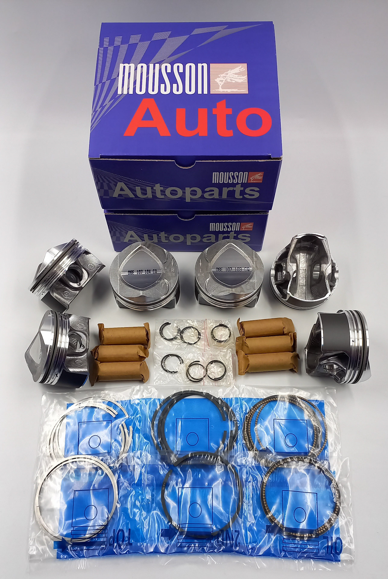 Поршень кольца комплект VW 2.5 ea837 19mm на 1 цилиндр - Mousson SPR25EA83719STD