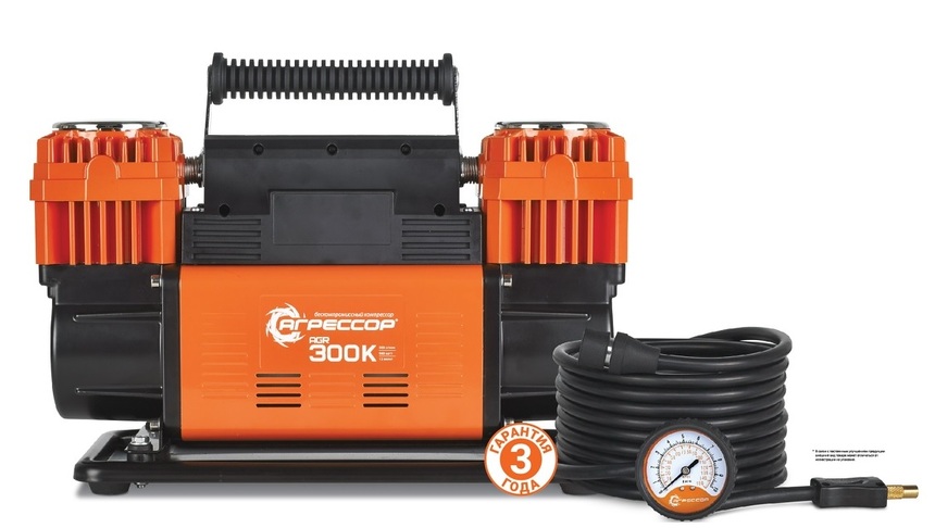 Компрессор агрессор agr-300k поршневой (300л/мин) 12V /1/2 - Autoprofi AGR300K
