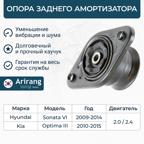 Опора амортизатора задняя