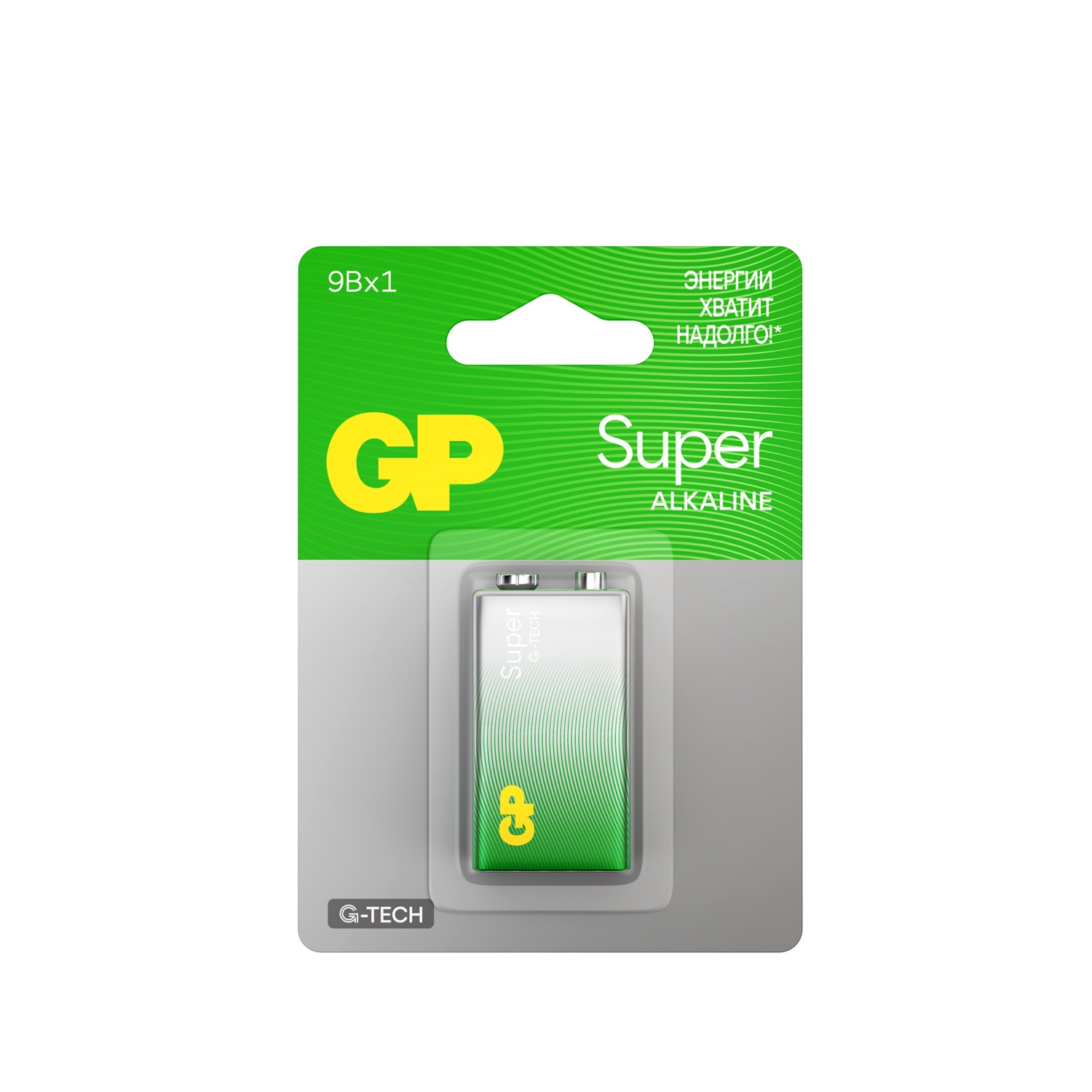 Батарейка 6lr61/mn1604 Крона 9V щелочная 1 шт. блистер - GP Batteries GP 1604AA21-5CRSBC1
