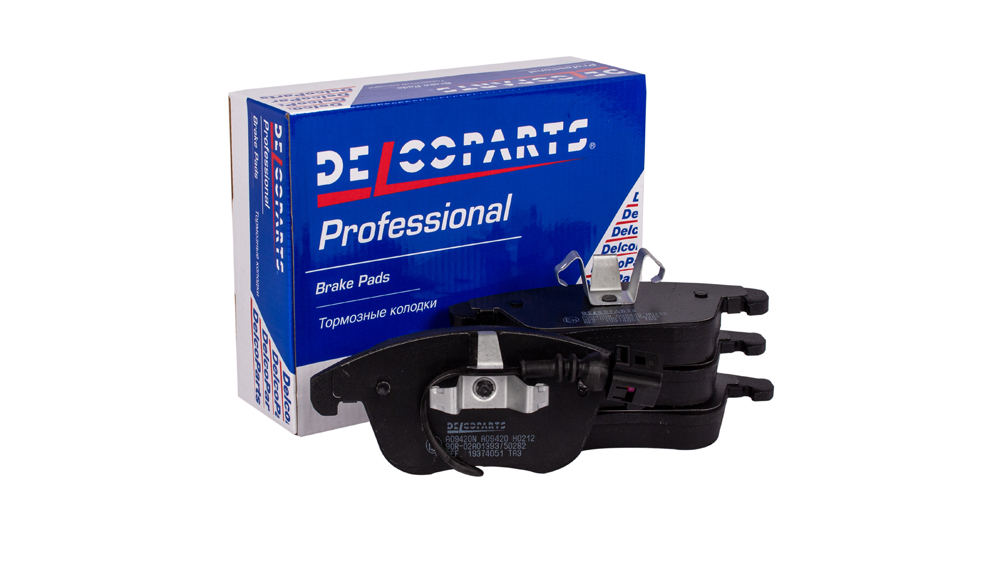 Колодки тормозные передние - DelcoParts 19374051