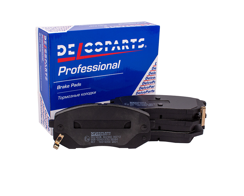 Колодки тормозные передние - DelcoParts 19374059