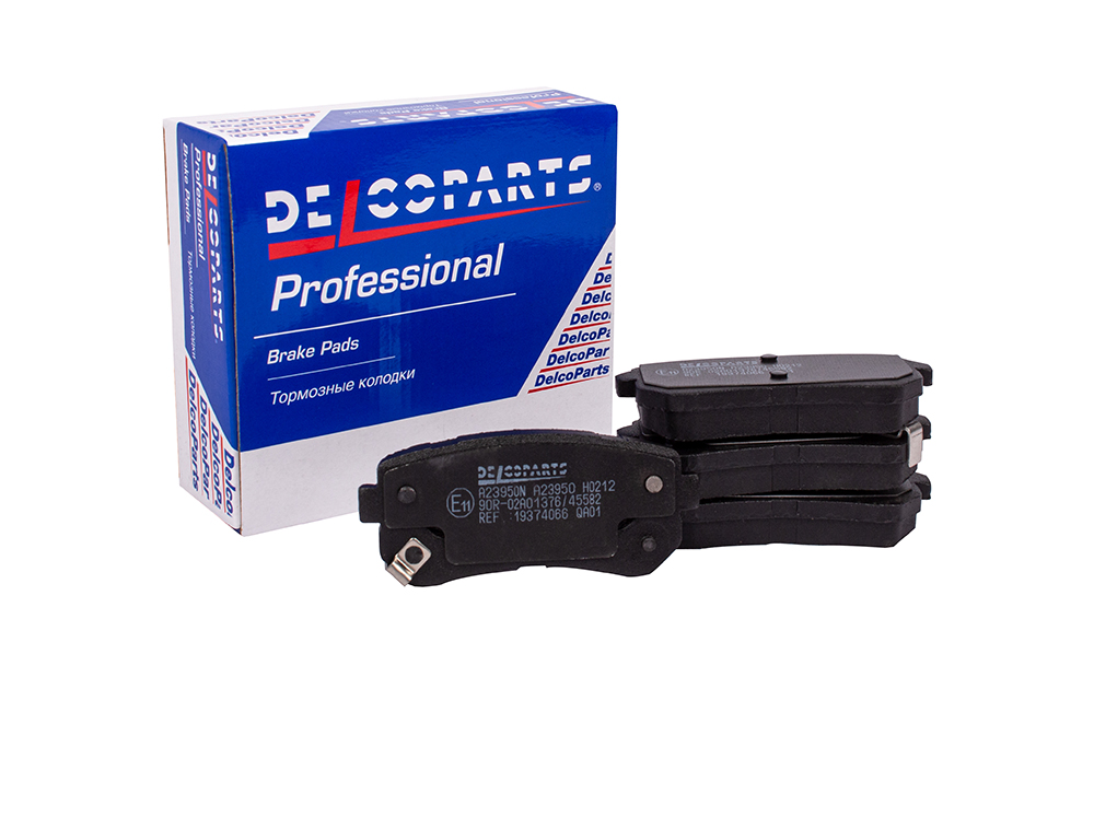 Колодки тормозные задние дисковые - DelcoParts 19374066
