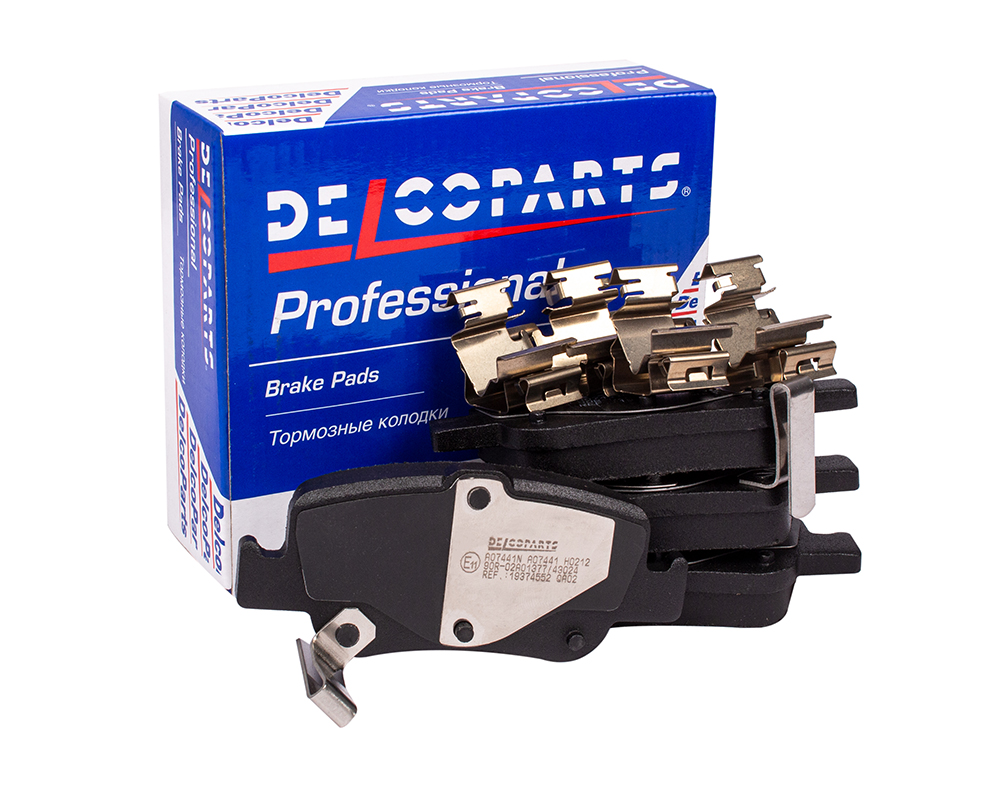 Колодки тормозные задние дисковые - DelcoParts 19374552
