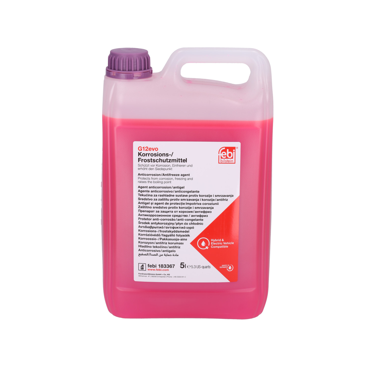 Антифриз G12evo (концентрат) фиолетовый 5л - Febi 183367