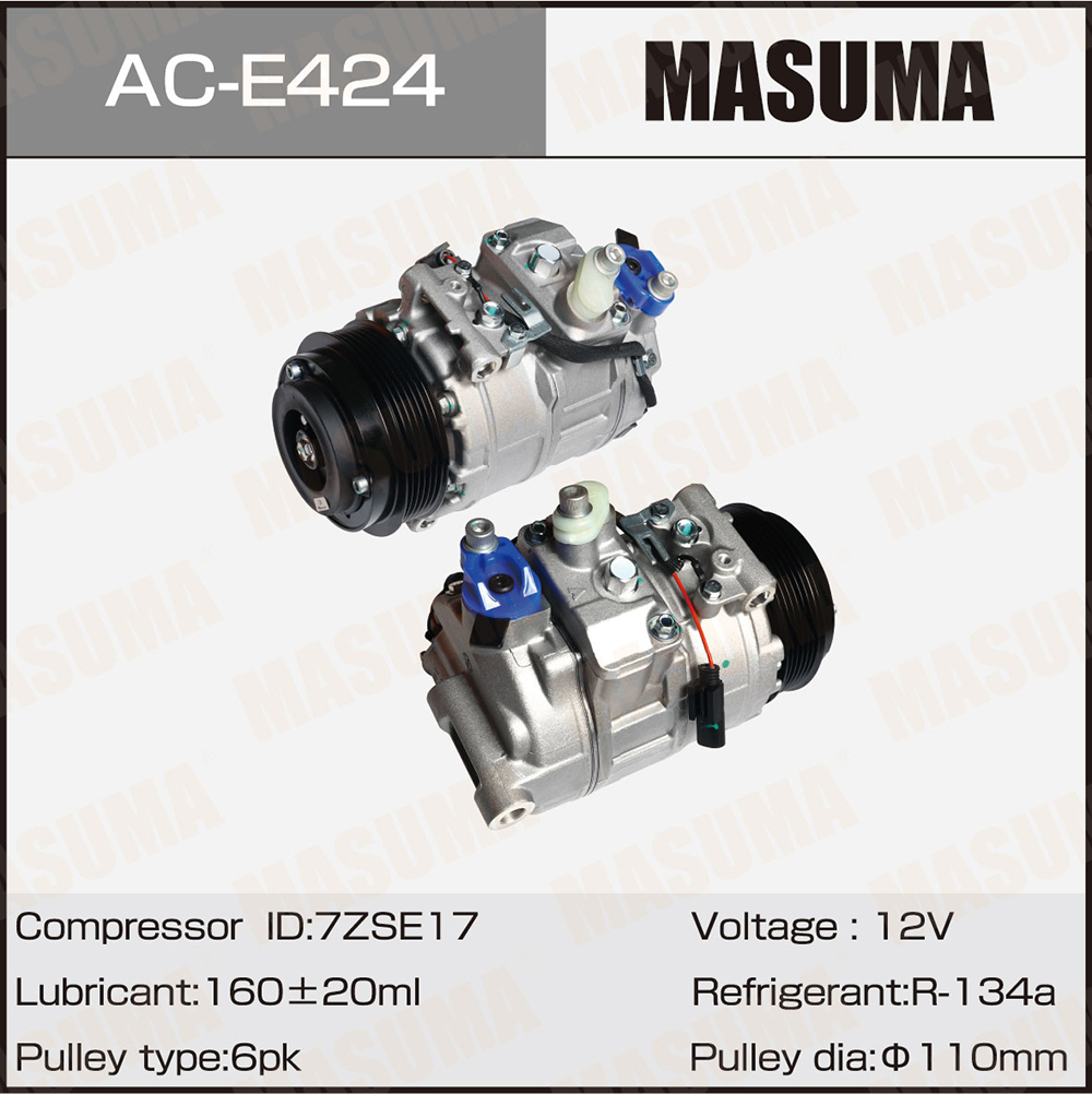 Компрессоры кондиционера masuma, mercedes-benz e-class (w211), CLS (c219) / m272 - Masuma ACE424