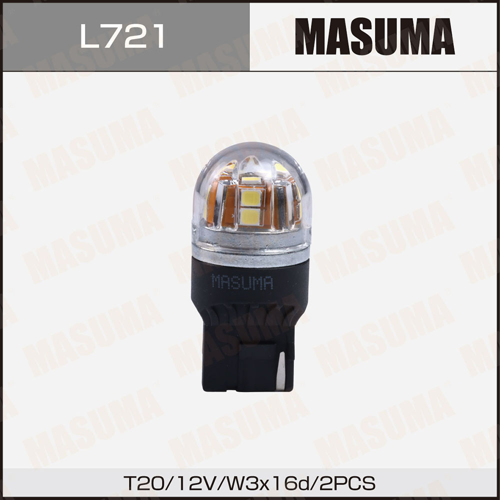 Лампы светодиодные Masuma LED T20 12v/21w SMD одноконтактные (комплект 2шт) - Masuma L721