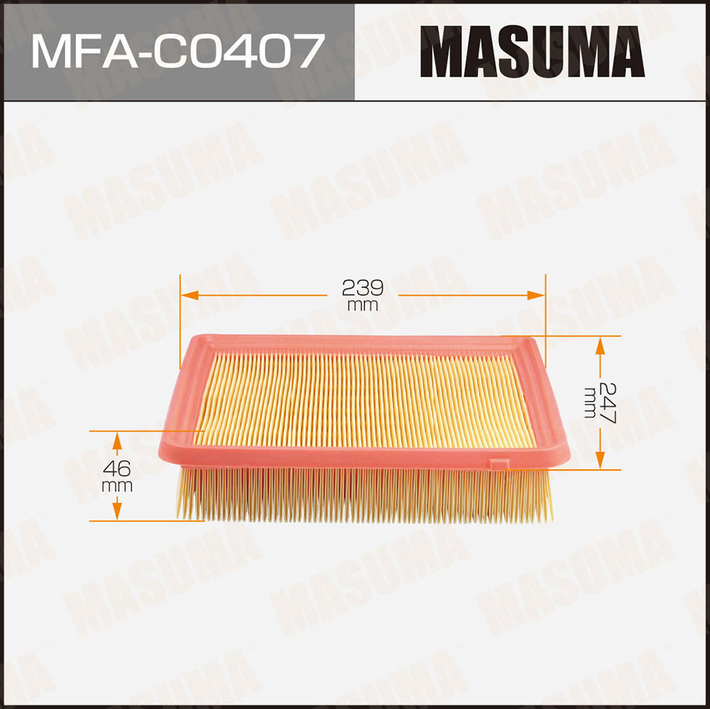 Фильтр воздушный - Masuma MFAC0407