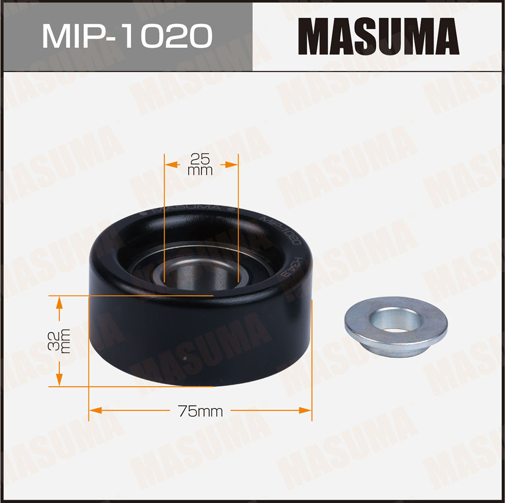 Ролик обводной ремня привода навесного оборудования - Masuma MIP1020