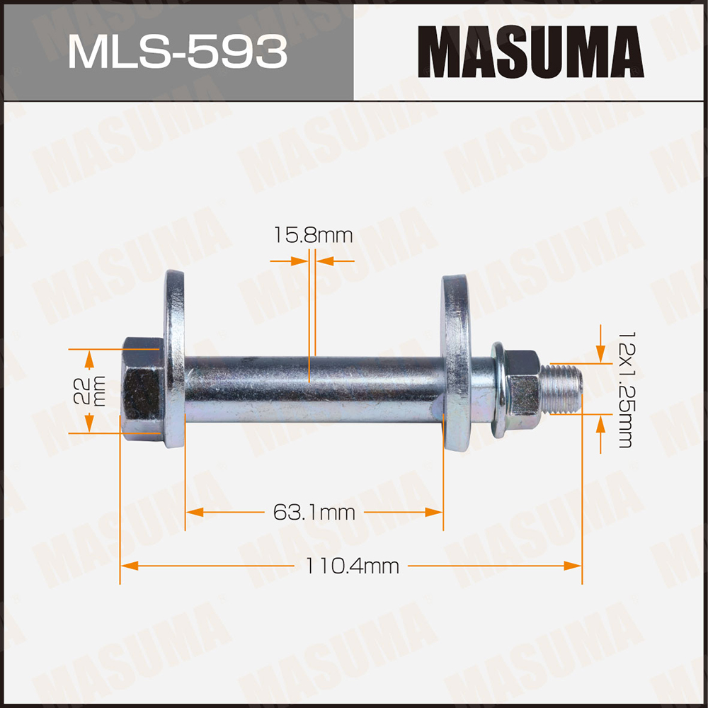 Болт эксцентрик (комплект) - Masuma MLS593