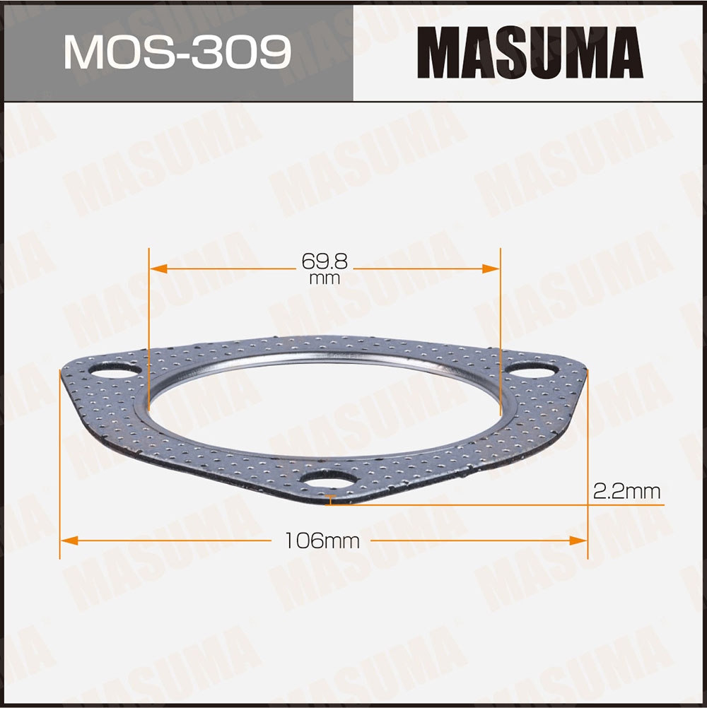 Прокладки глушителя - Masuma MOS-309