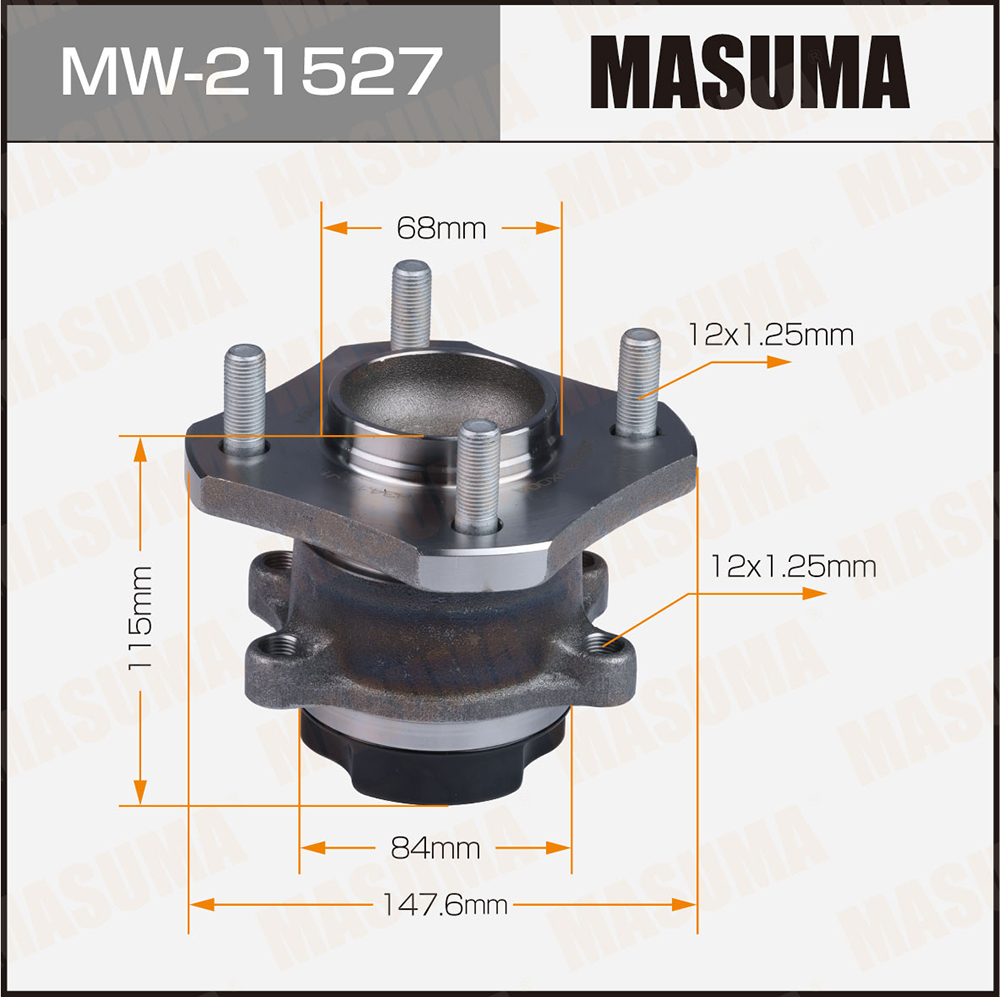 Ступичный узел rear nv200 / M20 (with abs) - Masuma MW21527