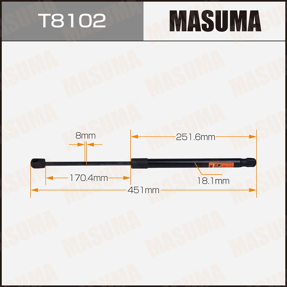 Амортизатор крышки багажника - Masuma T8102