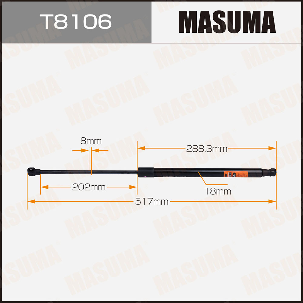 Амортизатор крышки багажника - Masuma T8106