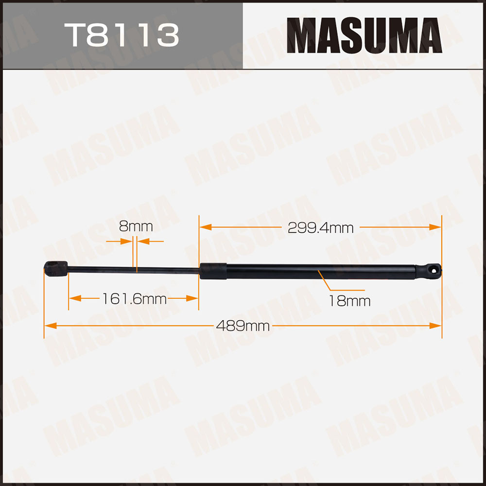 Упор газовый багажника, L=489mm - Masuma T8113